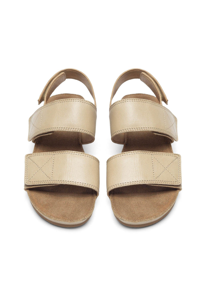 CASHOTT CASAVA Velcro Sandal Leather Velcro Taupe