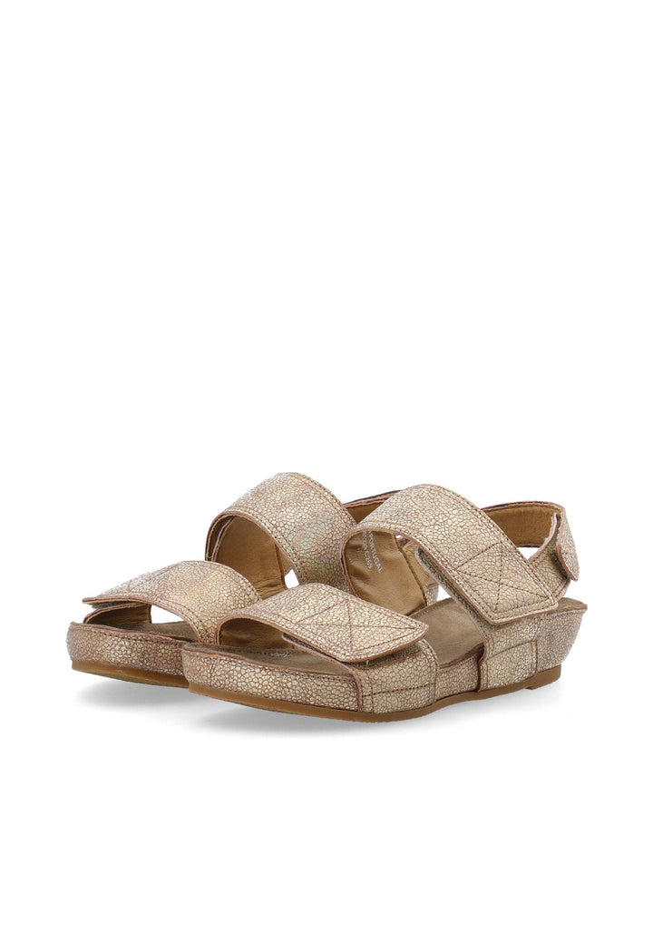 CASAVA Velcro Sandal Metallic Suede - Ca'Shott Danmark