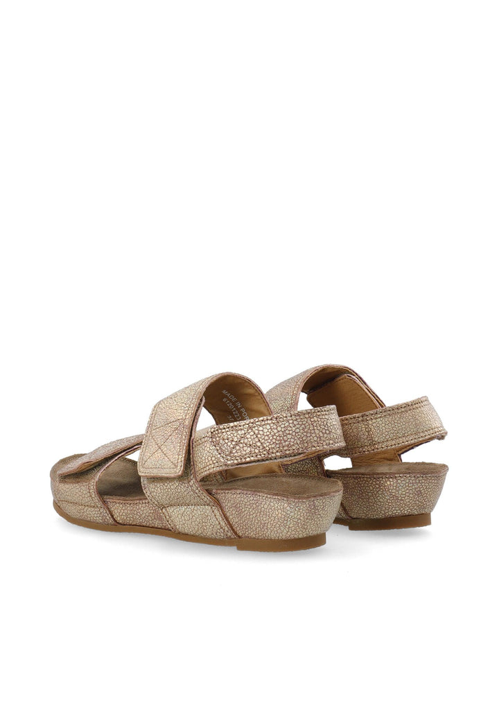 CASAVA Velcro Sandal Metallic Suede - Ca'Shott Danmark