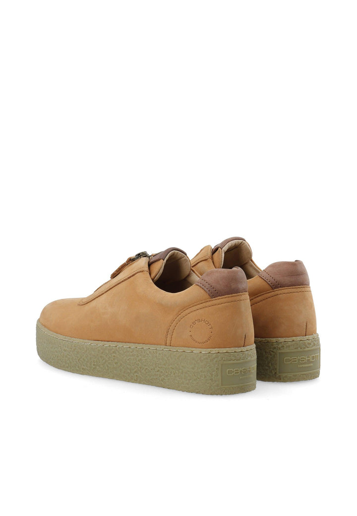 CASHOTT CASCAMILLA Zip shoe Nubuck Low Sneakers Brandy