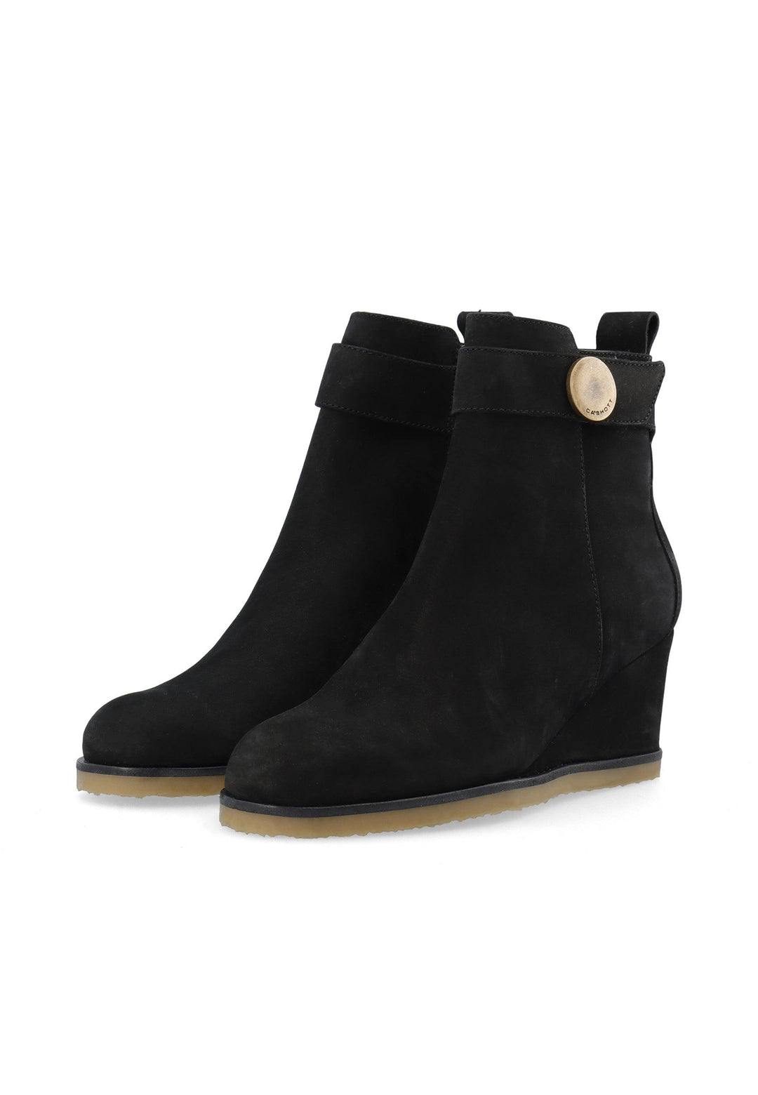 CASHOTT CASDONNA Zip Boot Nubuck Zip Boot Black