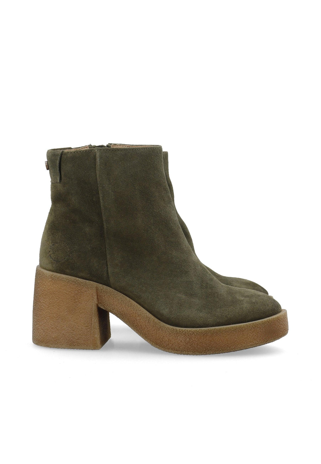 CASHOTT CASEMILY Zip Boot Suede Zip Boot Olive