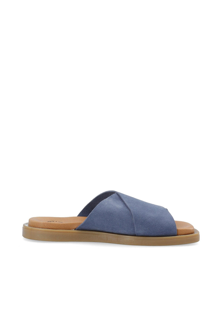 CASHOTT CASHEIDI Slide Suede Slides Blue shadow