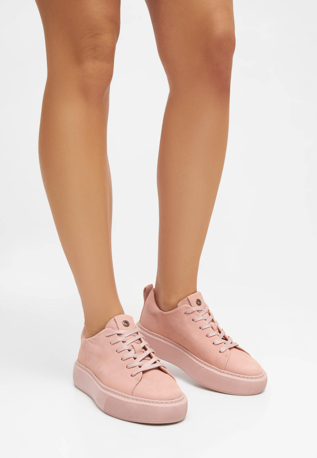 CASHOTT CASIDA Lace Shoe Nubuck Low Sneakers Light Rose