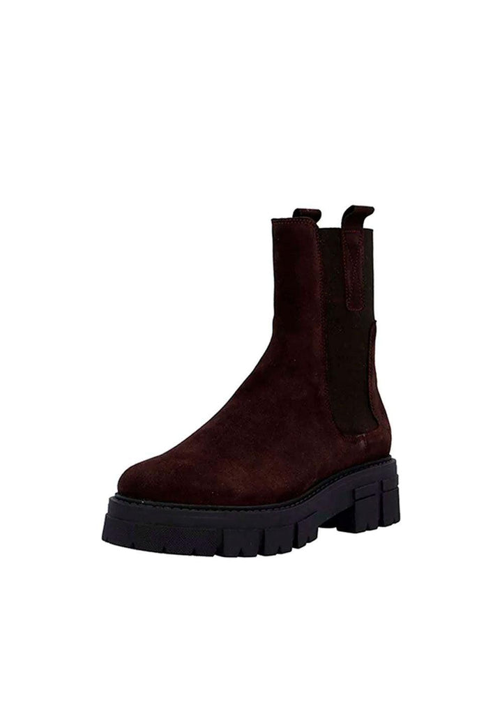 CASHOTT CASJIDA Chelsea Boot Warm lined Suede Chelsea Dark Brown Suede 066