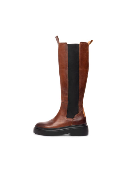 CASKAMMA Tall Boot with Elastic Leather Vegetable Tanned - Ca'Shott Danmark