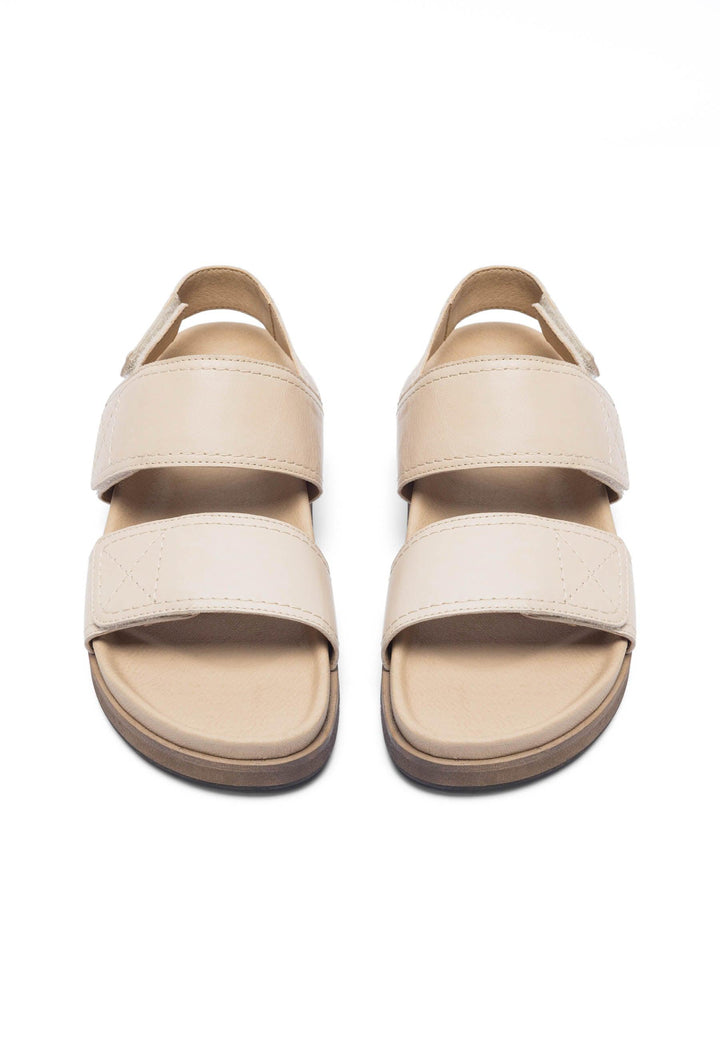 CASHOTT CASKIMMI Velcro Sandal Leather Velcro Beige