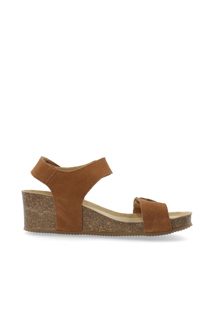 CASHOTT CASMETTE Velcro Sandal Suede Velcro Toffee