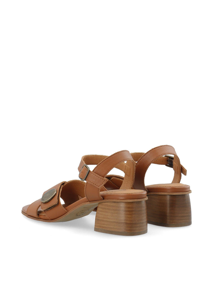 CASHOTT CASSTINA Cross Sandal Leather Ankel strap Cognac