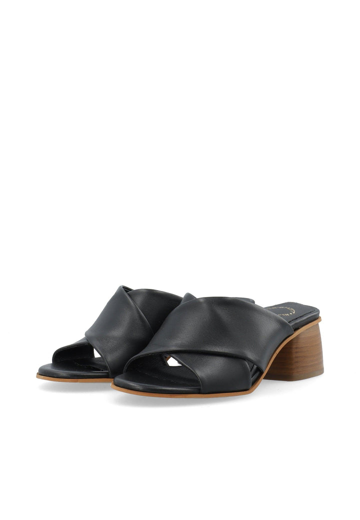 CASHOTT CASSTINA Slide Leather Slides Black