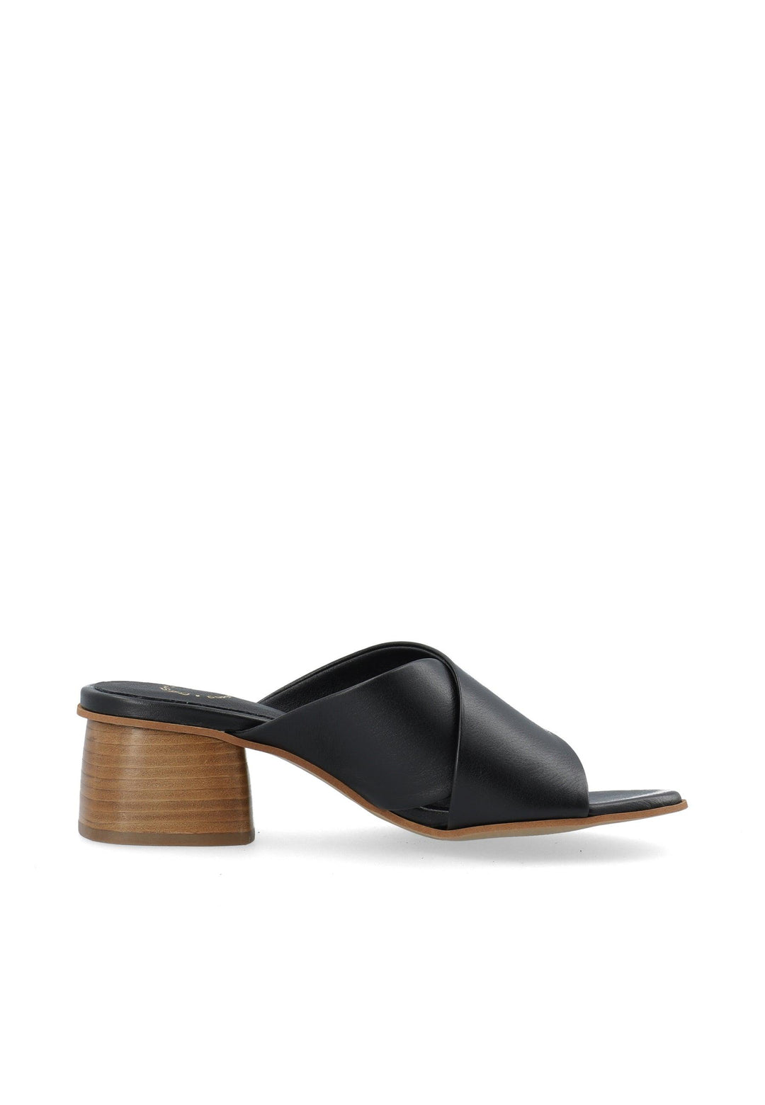 CASHOTT CASSTINA Slide Leather Slides Black